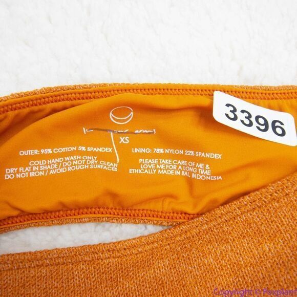 NEW Free People x‎ In your arms knit bikini orange/gold, XS - Picture 11 of 11